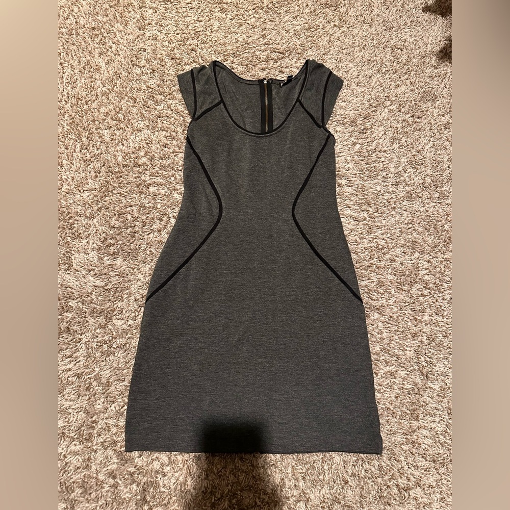 Express dark grey dress